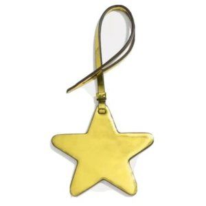 Coach Star Ornament Metallic Lemon Gold Bag Charm